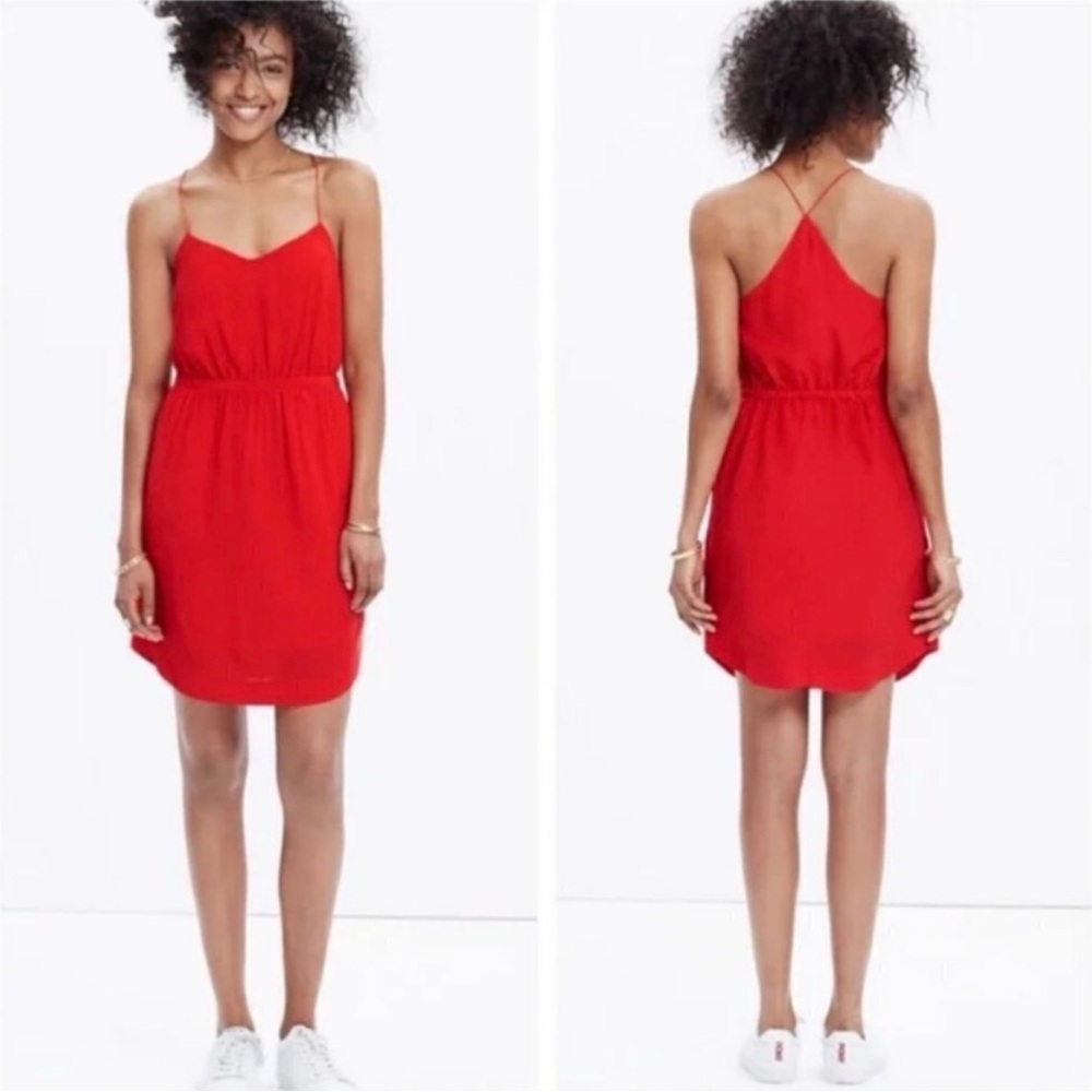 Madewell Silk Starview Cami Mini Dress